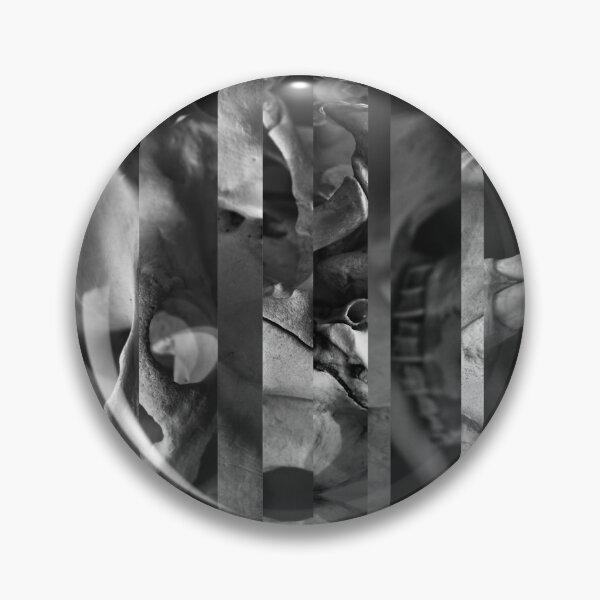 Item preview, Skull Photo Stripes - Abtract Photography in Black and White - Gothic Decor, Science Lovers, Natural History designed and sold by SageFolio.