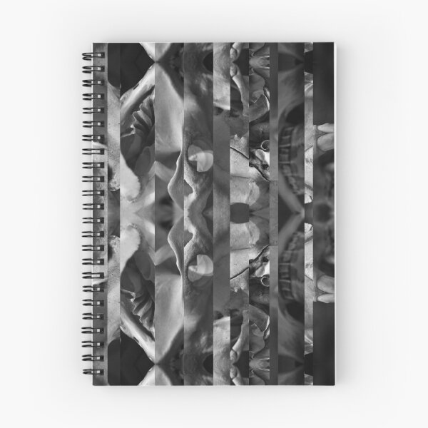Item preview, Skull Photo Stripes - Abtract Photography in Black and White - Gothic Decor, Science Lovers, Natural History designed and sold by SageFolio.