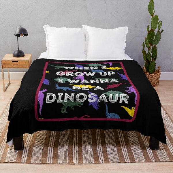 Item preview, When I Grow Up I Want to be a Dinosaur (White Text) designed and sold by Lampblack and Bone.