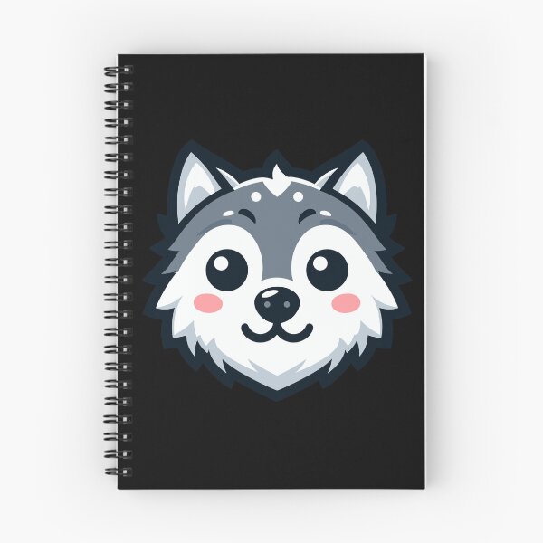 Item preview, Cute Vectoral Wolf Face designed and sold by ArtfulWeave.