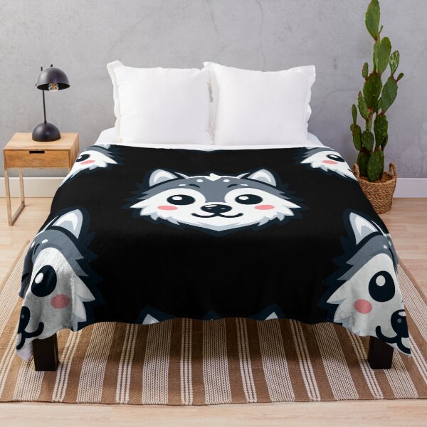 Item preview, Cute Vectoral Wolf Face designed and sold by ArtfulWeave.