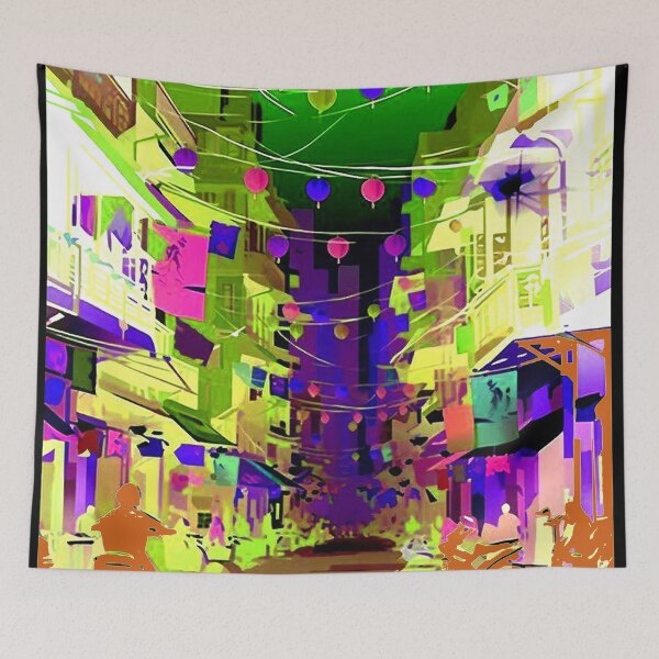 Item preview,  Hanoi Vietnam Vintage Travel and Tourism Abstract Advertising Print designed and sold by posterbobs.