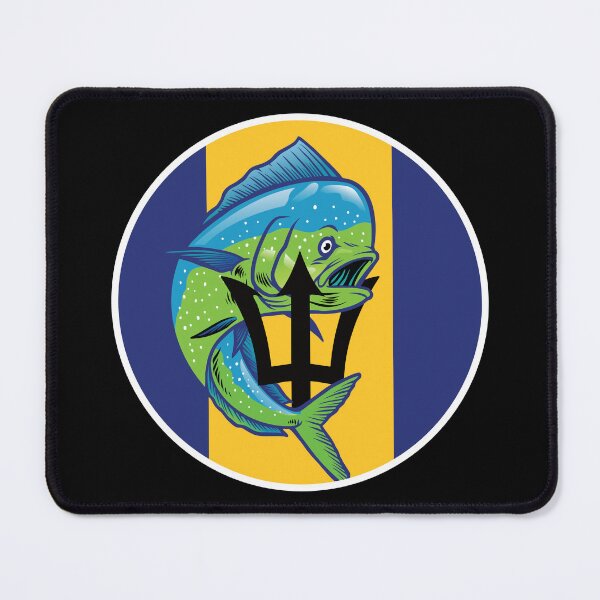Item preview, Barbados Mahi-mahi Barbadian National Animal Flag designed and sold by FlagX.