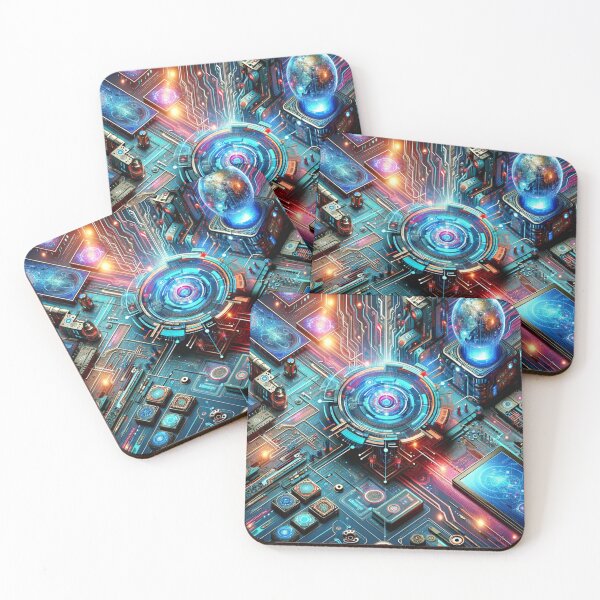 Item preview, Futuristic Techno-Scape The Art of Innovation designed and sold by Nardaz.
