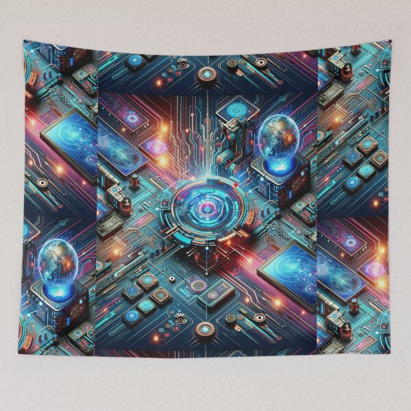 Item preview, Futuristic Techno-Scape The Art of Innovation designed and sold by Nardaz.