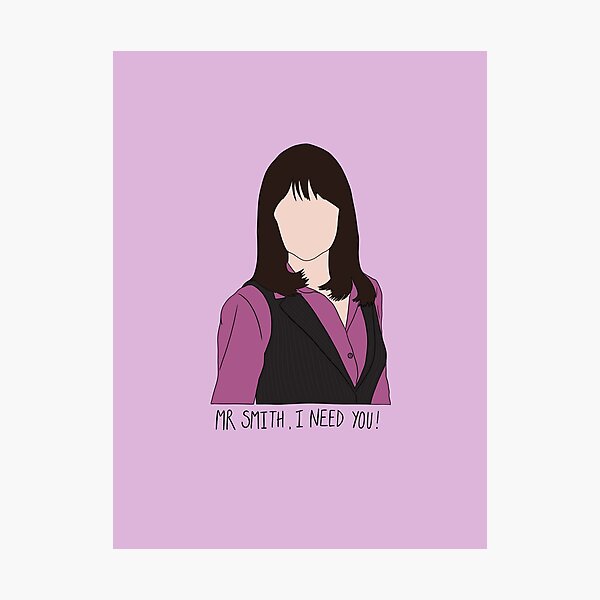 Item preview, "Mr Smith, I Need You!" Sarah-Jane Smith Quote Print Design  designed and sold by abldesign.