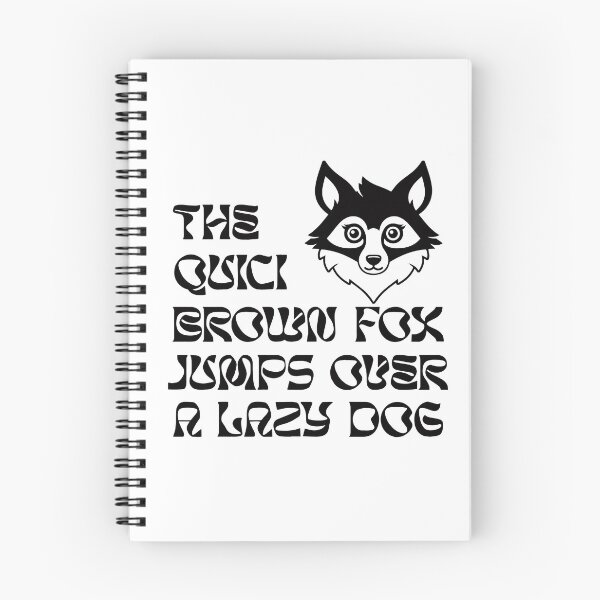 Item preview, The Quick Brown Fox jumps Over a Lazy Dog designed and sold by AbuBabaStickers.