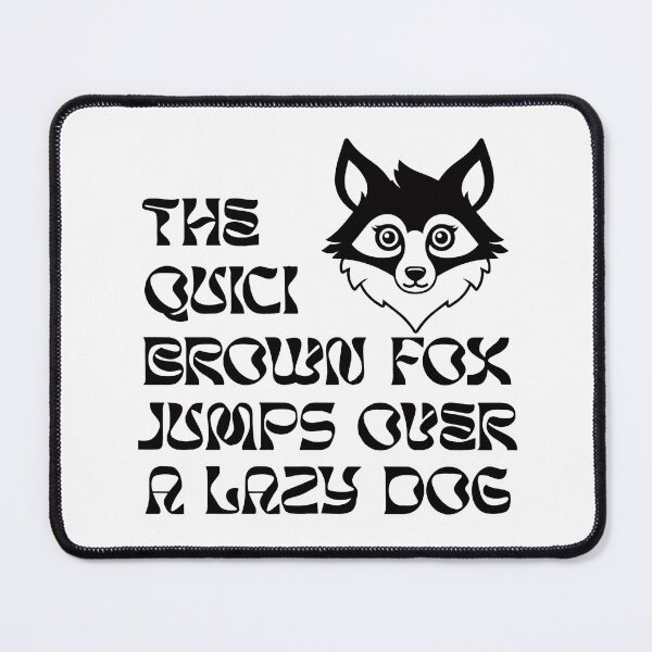Item preview, The Quick Brown Fox jumps Over a Lazy Dog designed and sold by AbuBabaStickers.