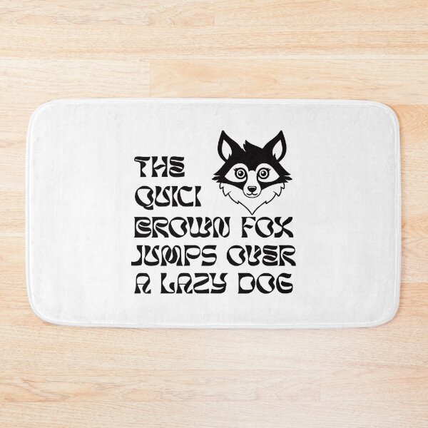 Item preview, The Quick Brown Fox jumps Over a Lazy Dog designed and sold by AbuBabaStickers.