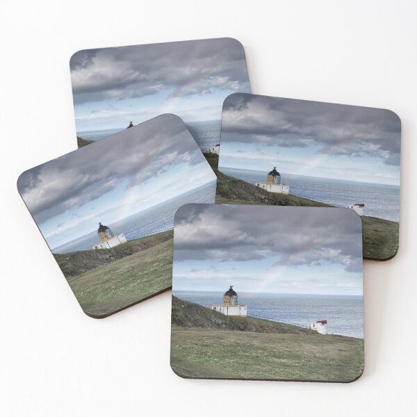 Item preview, Lighthouse and rainbow, St Abbs Head, Scottish Borders designed and sold by Iain MacLean.