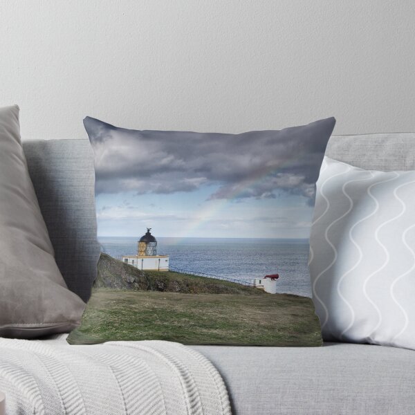 Item preview, Lighthouse and rainbow, St Abbs Head, Scottish Borders designed and sold by Iain MacLean.