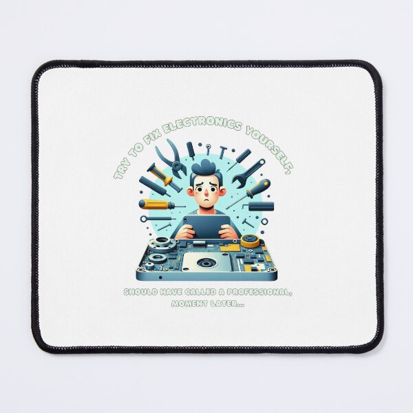 Item preview, Try to Fix Electronics Yourself, should have called a professional moment later... designed and sold by creativechaster.