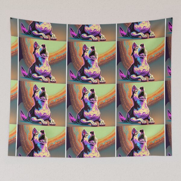 Item preview, Dog Stretched Morning Yawn designed and sold by petsfromweb.