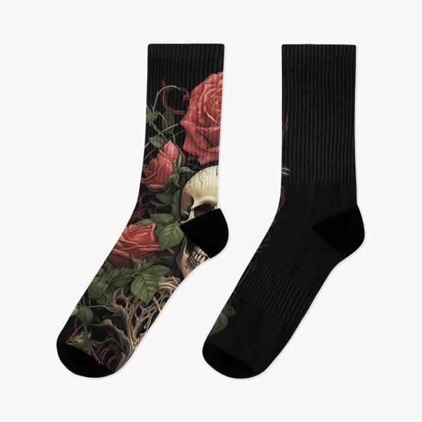 Item preview, MY BONES AND BOTANY / SKULL WITH ROSES designed and sold by LuNkyRose.