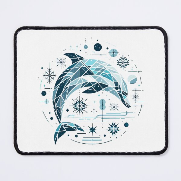 Item preview, Geometric Dolphin designed and sold by MusesWhispers.