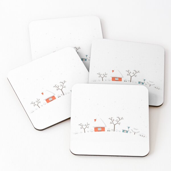 Item preview, Winter cottage scene designed and sold by suewen.