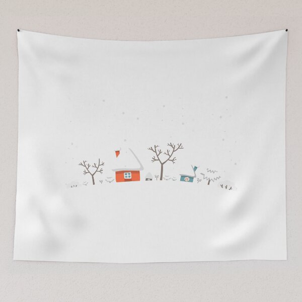 Item preview, Winter cottage scene designed and sold by suewen.