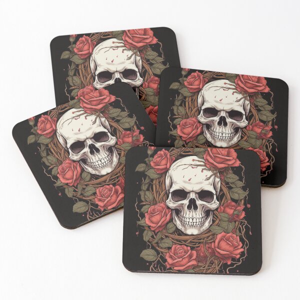 Item preview,  MY BONES AND BOTANY / SKULL WITH ROSES designed and sold by LuNkyRose.