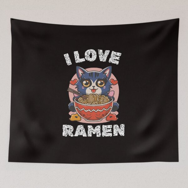 Item preview, i Just Really Love Ramen, anime cat designed and sold by UMIARTS ⭐⭐⭐⭐⭐.