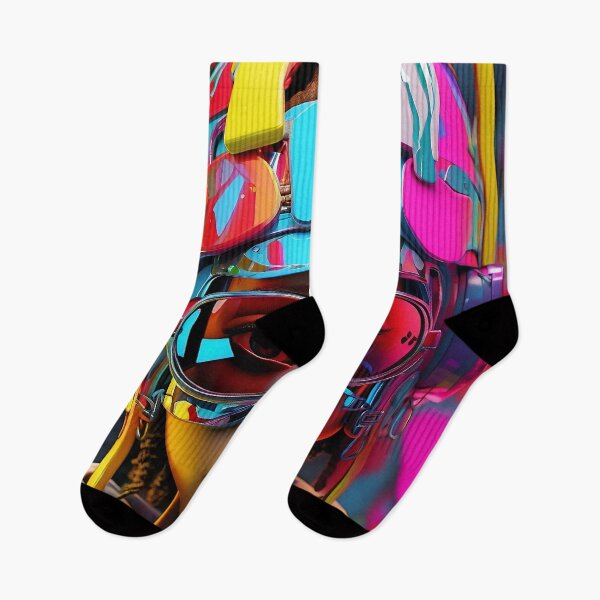 Item preview, Retrofuturism Unleashed: A Symphony of Style and Colour designed and sold by ArtComixHaven.