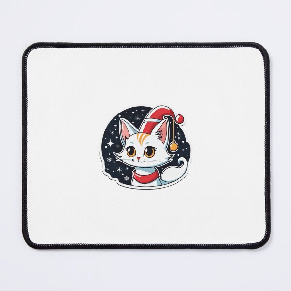 Item preview, Cute Colorful Holiday Cat Sticker Set bicolor cat designed and sold by Earth Nature Creations.
