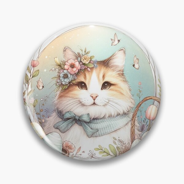 Item preview, Happy Easter Cat designed and sold by ADoodleWitch.