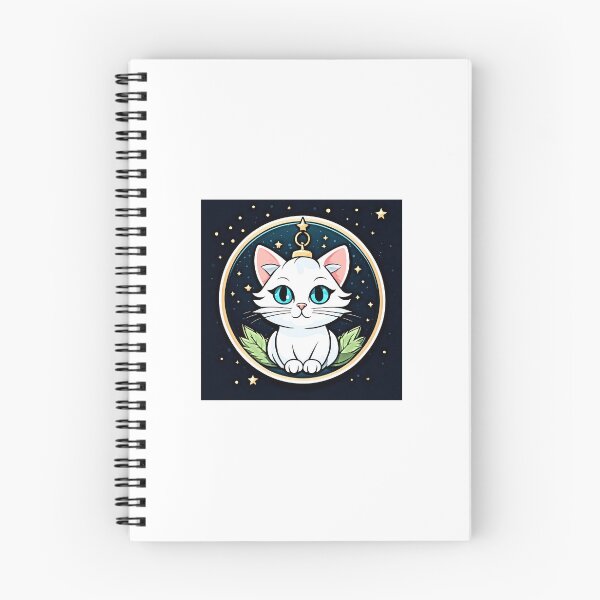 Item preview, Cute Colorful Holiday Cat Sticker Set white cat designed and sold by Earth Nature Creations.