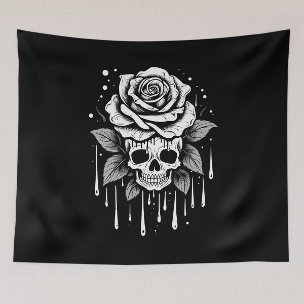 Item preview,  MY BONES AND BOTANY / SKULL WITH ROSES designed and sold by LuNkyRose.