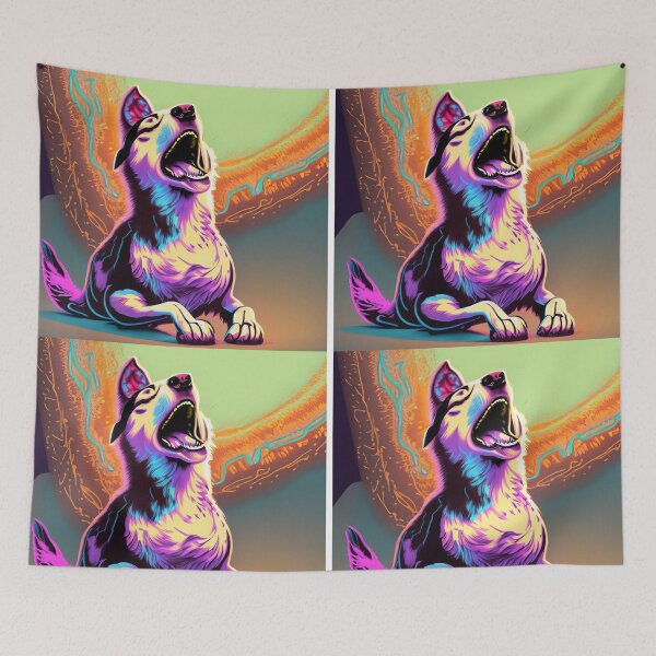 Item preview, Dog Stretched Morning Yawn designed and sold by petsfromweb.