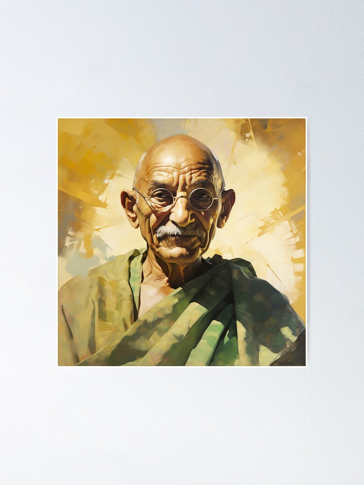 Mahatma Gandhi in sketch 