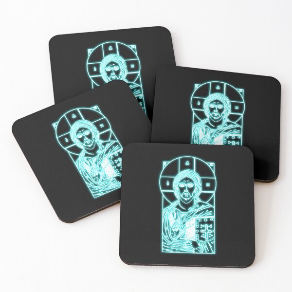 Item preview, Neon Icon of Jesus Christ designed and sold by lachataigne.