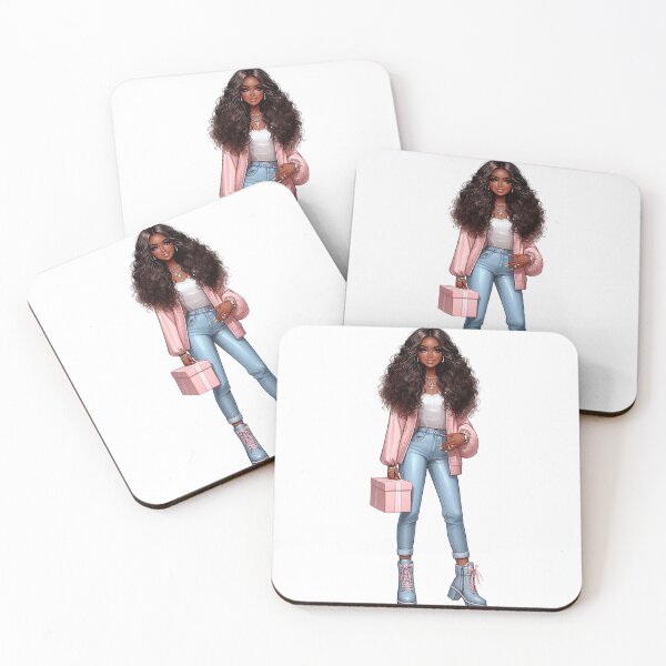 Item preview,  Winter Woman Illustration, Afro Fashion Woman, Winter Cute Girl Art Work. designed and sold by gabrielakrall.