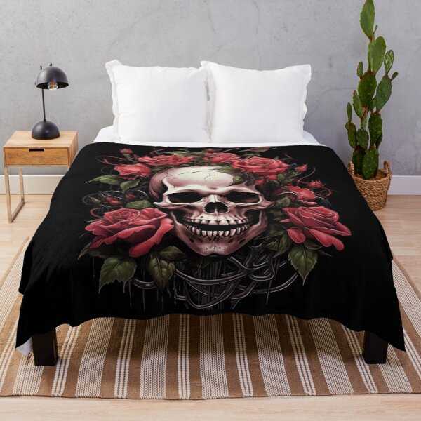Item preview, MY BONES AND BOTANY / SKULL WITH ROSES designed and sold by LuNkyRose.