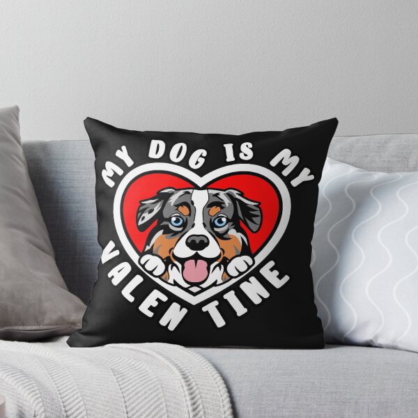 Item preview, My Blue Merle Australian Shepherd Dog Is My Valentine designed and sold by TheAnimalZ00.