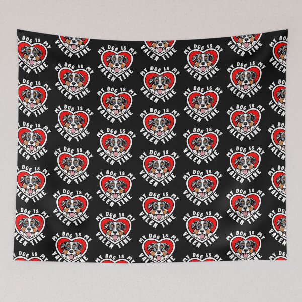 Item preview, My Blue Merle Australian Shepherd Dog Is My Valentine designed and sold by TheAnimalZ00.