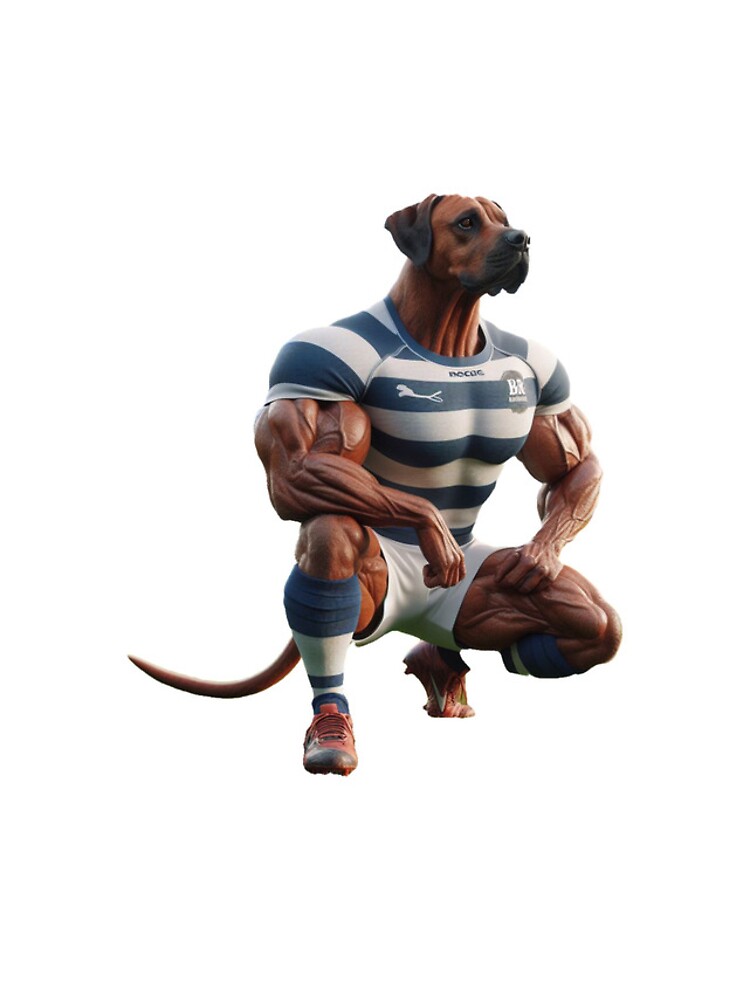 Thumbnail 4 of 4, iPhone Case, Rhodesian Ridgeback Rugby Player designed and sold by SpendieSellers.