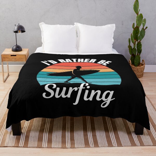 Item preview, I'd rather be surfing, wave surf lovers  designed and sold by NBSStore.