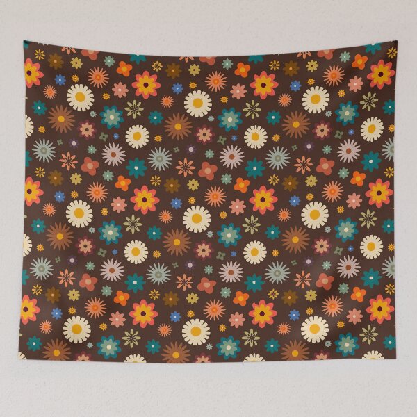 Item preview, Vintage Hippie Flower Pattern designed and sold by taoistviking.