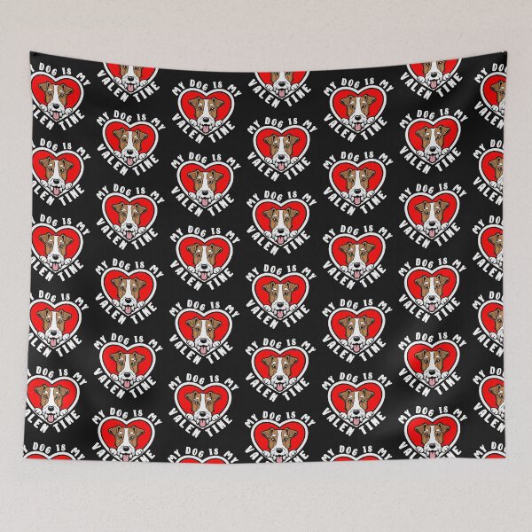 Item preview, My Fox Terrier Dog Is My Valentine designed and sold by TheAnimalZ00.
