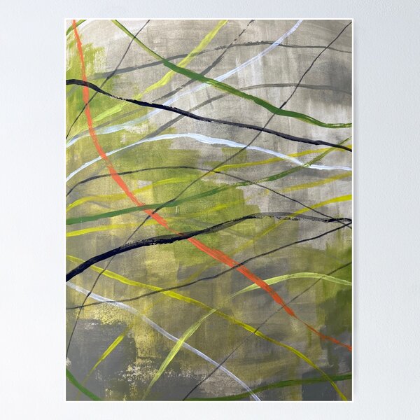 Item preview, Abstract lines khaki background nature vibes earthy colors designed and sold by Alyona Judina.