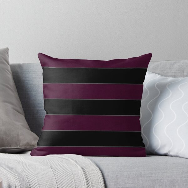 Plasma Elegant Horizontal Stripe | The Luxe Gothique Boutique Throw Pillow