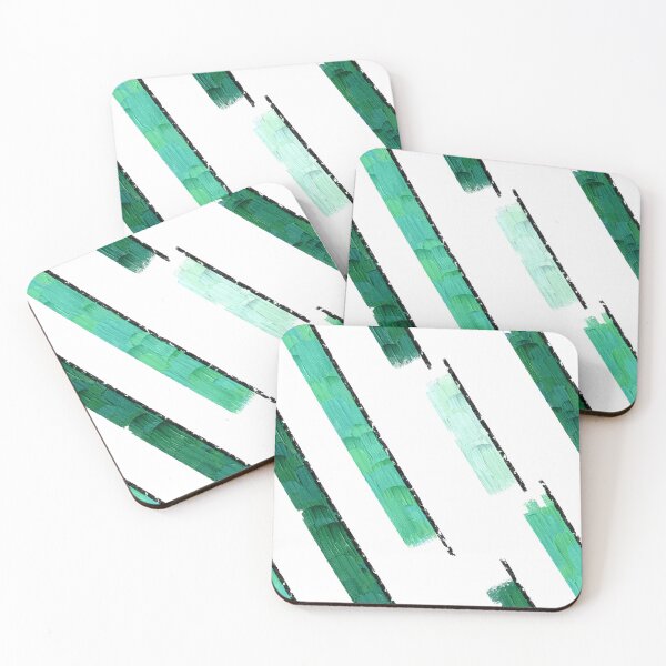 Item preview, green tone line fabric pattern graphic design by ironpalette designed and sold by ironpalette.