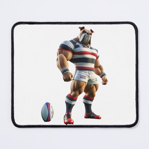 Item preview, Bulldog Rugby Player designed and sold by SpendieSellers.