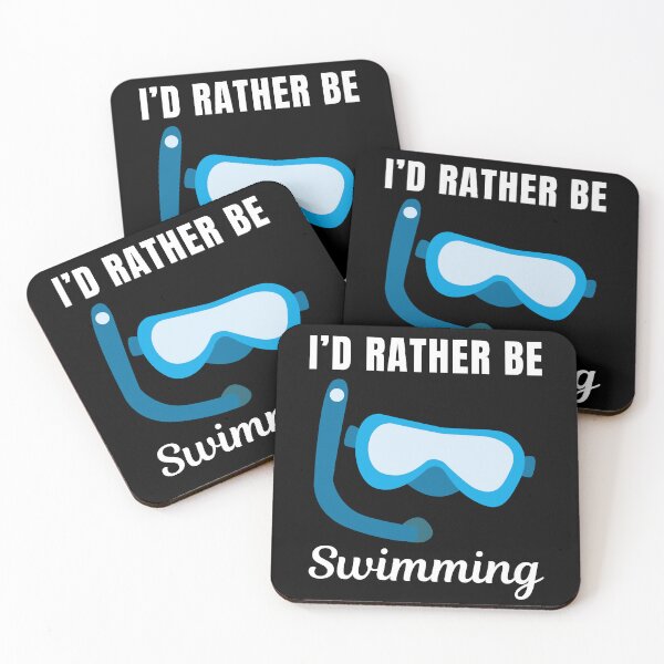 Item preview, I'd rather be swimming, swimmer designed and sold by NBSStore.
