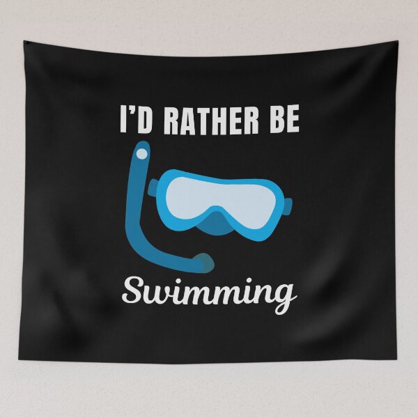 Item preview, I'd rather be swimming, swimmer designed and sold by NBSStore.