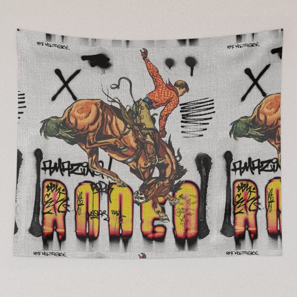 Item preview, Vintage Rodeo, Cowboy, We Need More Cowboys,  Spirit of the Wild West, Graffiti style designed and sold by Kai Multiverse.