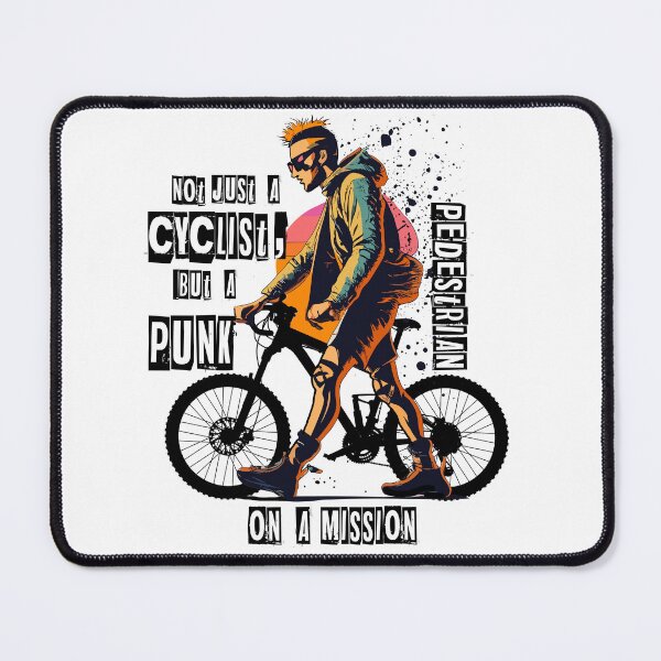 Item preview, Not just a cyclist, but a punk pedestrian on a mission designed and sold by Concept-Hub.