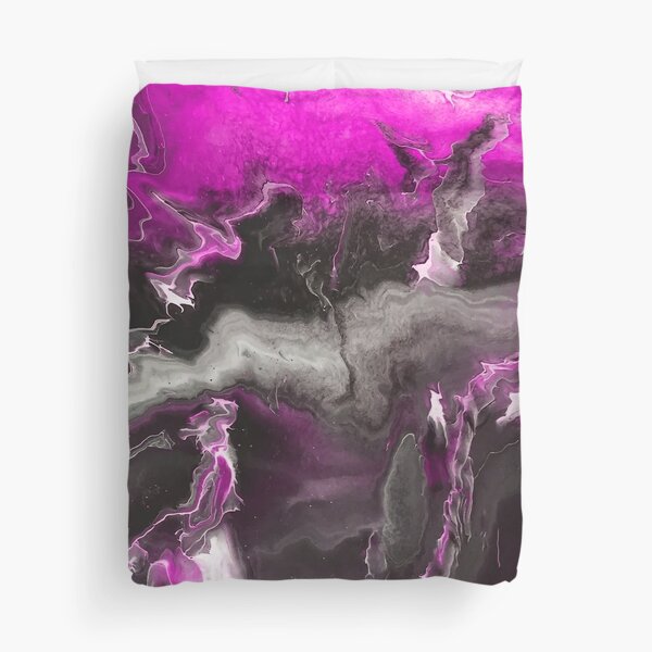Magenta Lightning Duvet Cover