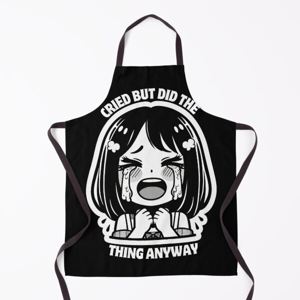 Item preview, Cried But Did The Thing Anyway black and white colored designed and sold by SlocifieShop.