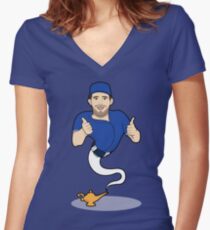 Joe Be A Genie Women's Fitted V-Neck T-Shirt